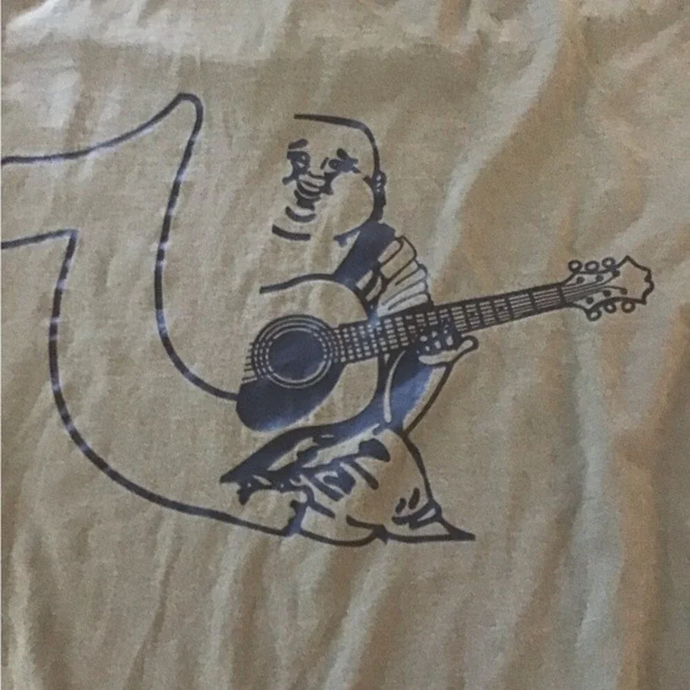 True Religion Guitar/Buddha Tee L